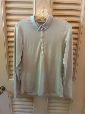 KJUS Long-Sleeve Polo Shirt - Light Gray